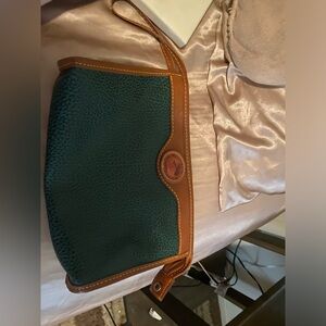 Dooney and Bourke all weather leather vintage green small purse
